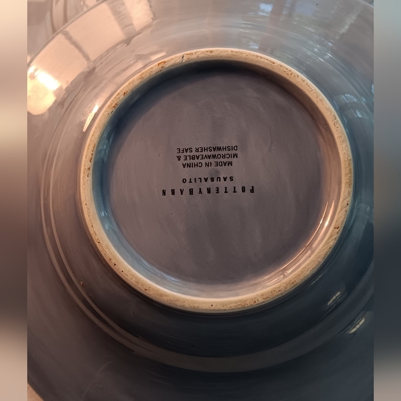 - 2 Pottery Barn Sausalito  Plates Blue - Picture 3 of 9